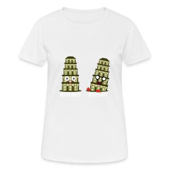 Pisa Party Party Person Geschenk - Frauen T-Shirt atmungsaktiv - Weiß - Vorne - AI Model Female 172 dark (172cm)
