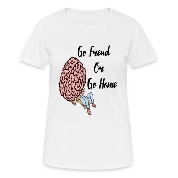 Psychologie psychiatrique étudie la thérapie Freud - T-shirt respirant Femme - blanc - Devant - AI Model Female 172 dark (172cm)