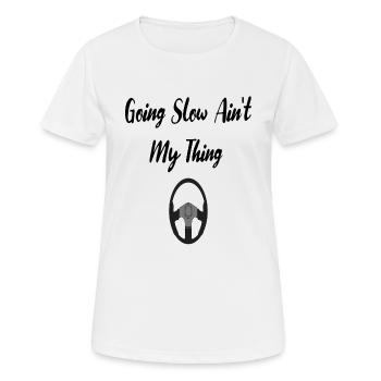 Auto Rennsport Sportwagen Mechatroniker Mechaniker - Frauen T-Shirt atmungsaktiv - Weiß - Vorne - AI Model Female 172 dark (172cm)