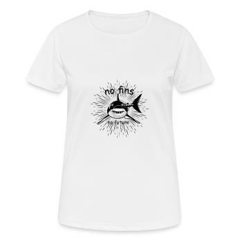 Shark sharks sharks shark sharks gift - Women's Breathable T-Shirt - white - Front - AI Model Female 172 dark (172cm)