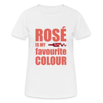 Vin vin buveur de vin bouteille de vin bon vin - T-shirt respirant Femme - blanc - Devant - AI Model Female 172 dark (172cm)
