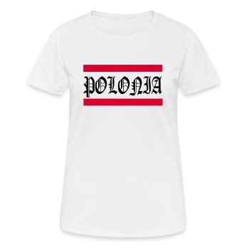 Poland Flag Polish Warsaw Pole - Women's Breathable T-Shirt - white - Front - AI Model Female 172 dark (172cm)