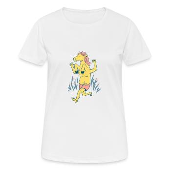 Unicorn funny fable - Women's Breathable T-Shirt - white - Front - AI Model Female 172 dark (172cm)