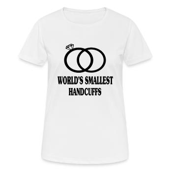 Marry wedding marriage bachelor - Women's Breathable T-Shirt - white - Front - AI Model Female 172 dark (172cm)