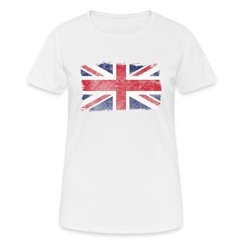 Great Britain flag - Women's Breathable T-Shirt - white - Front - AI Model Female 172 dark (172cm)