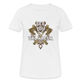 Rendez-vous à Valhalla Vikings Walhalla - T-shirt respirant Femme - blanc - Devant - AI Model Female 172 dark (172cm)