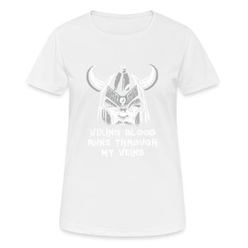 Viking Blood Through My Veins Viking blood veins - Women's Breathable T-Shirt - white - Front - AI Model Female 172 dark (172cm)