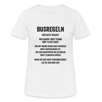 Busfahrer Schulbus Lienenbus Fernbus Geschenk - Frauen T-Shirt atmungsaktiv - Weiß - Vorne - AI Model Female 172 dark (172cm)