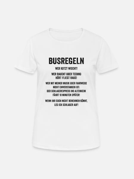 Busfahrer Schulbus Lienenbus Fernbus Geschenk - Frauen T-Shirt atmungsaktiv - Weiß