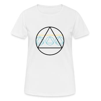 AA Alcoholics Anonymous Anonyme Alkoholiker - Frauen T-Shirt atmungsaktiv - Weiß - Vorne - AI Model Female 172 dark (172cm)