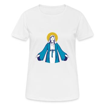 Mariä Himmelfahrt - Christian - Frauen T-Shirt atmungsaktiv - Weiß - Vorne - AI Model Female 172 dark (172cm)