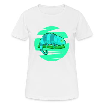Chameleon Gecko Exotic - Women's Breathable T-Shirt - white - Front - AI Model Female 172 dark (172cm)