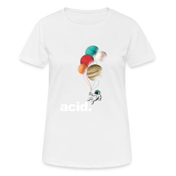 Acid Party Drugs Lsd Acid Techno - Drugs - Women's Breathable T-Shirt - white - Front - AI Model Female 172 dark (172cm)