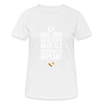 Romantische Liebeserklärung - Frauen T-Shirt atmungsaktiv - Weiß - Vorne - AI Model Female 172 dark (172cm)