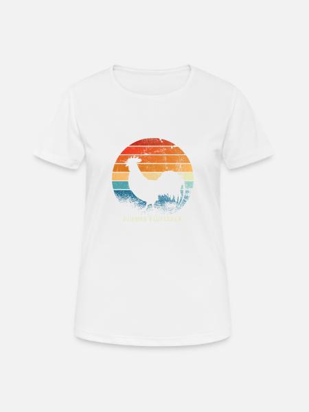 Hühner Flüsterer Lustiges Landwirt Bauer Huhn Vint - Frauen T-Shirt atmungsaktiv - Weiß