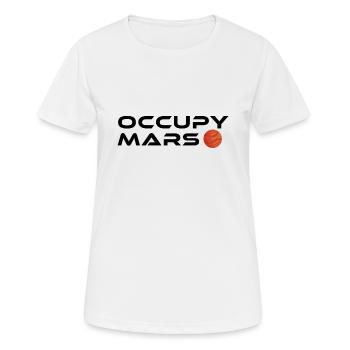 Vintage astronomie spatiale occupent Mars cadeau - T-shirt respirant Femme - blanc - Devant - AI Model Female 172 dark (172cm)