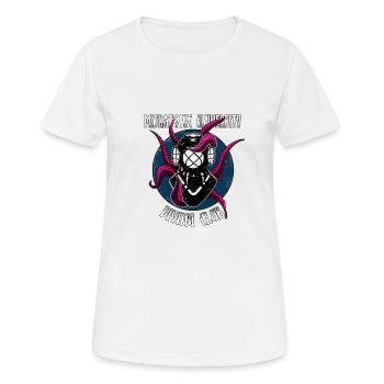 Miskatonic University Arkham Massachussetts - Frauen T-Shirt atmungsaktiv - Weiß - Vorne - AI Model Female 172 dark (172cm)