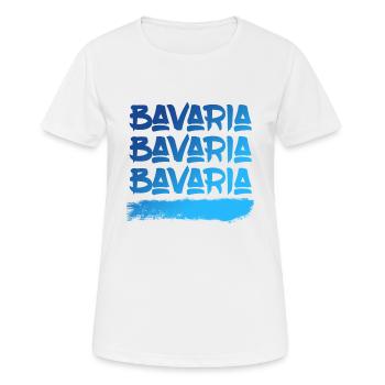 Bavaria beer alcohol Goaß Maß beer tent - Women's Breathable T-Shirt - white - Front - AI Model Female 172 dark (172cm)