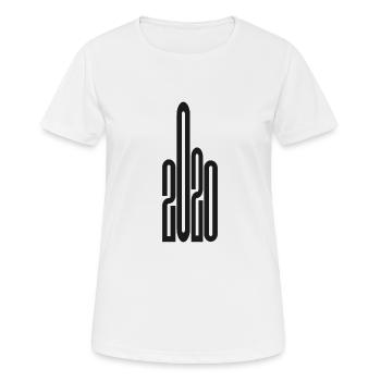 2020 FCK - T-shirt respirant Femme - blanc - Devant - AI Model Female 172 dark (172cm)