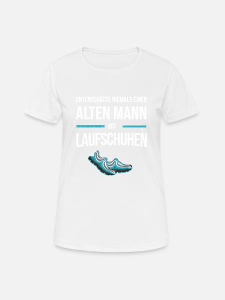 Marathonläufer Marathon Laufgruppe Läufer Geschenk - Frauen T-Shirt atmungsaktiv - Weiß