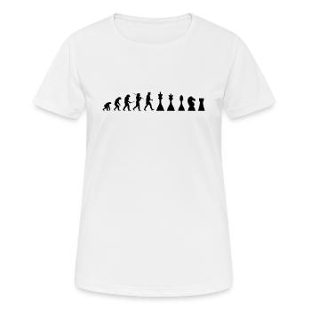 Schach Schachbrett Schachspieler Chess Geschenk - Frauen T-Shirt atmungsaktiv - Weiß - Vorne - AI Model Female 172 dark (172cm)