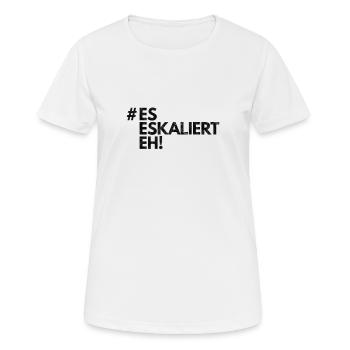 Party machen feiern Club Tanzen Sprüche Geschenk - Frauen T-Shirt atmungsaktiv - Weiß - Vorne - AI Model Female 172 dark (172cm)