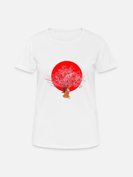cherry blossom - Women's Breathable T-Shirt - white