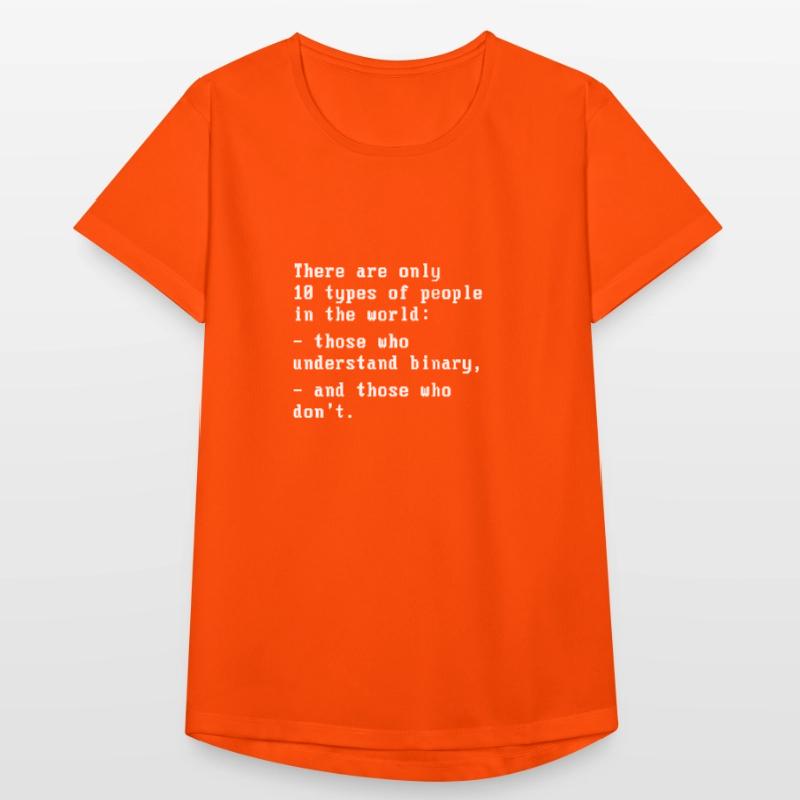 Softwareentwickler Programmierer 10 Arten von Menschen Frauen T-Shirt atmungsaktiv
