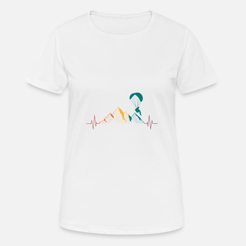 Paragliding paraglider gift - Women's Breathable T-Shirt - white