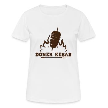 Döner Kebap - T-shirt respirant Femme - blanc - Devant - AI Model Female 172 dark (172cm)