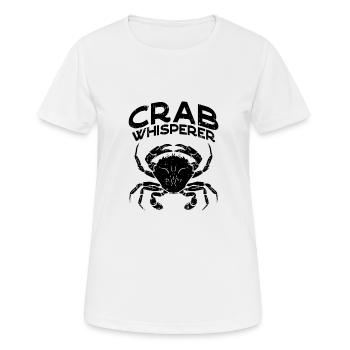 Crabes Pêcheurs de crabes Poissons de crabe - T-shirt respirant Femme - blanc - Devant - AI Model Female 172 dark (172cm)