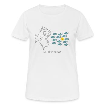 be different diving gift for diving divers - Women's Breathable T-Shirt - white - Front - AI Model Female 172 dark (172cm)