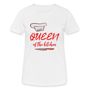 cook - Women's Breathable T-Shirt - white - Front - AI Model Female 172 dark (172cm)