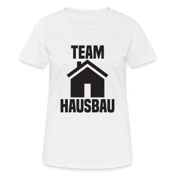 Cadeau de chantier de construction de cérémonie de clôture de client de construction de maison d'équipe - T-shirt respirant Femme - blanc - Devant - AI Model Female 172 dark (172cm)