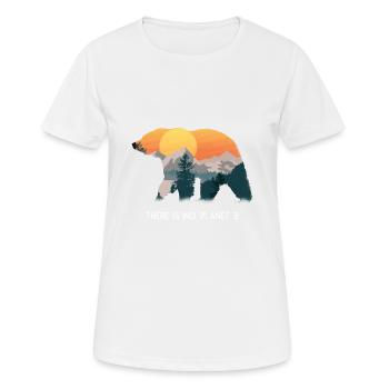 Grève climatique Démo sur le changement climatique Climat - T-shirt respirant Femme - blanc - Devant - AI Model Female 172 dark (172cm)