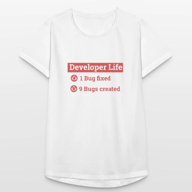 "Developer life" | Programmer, Programmierer Frauen T-Shirt atmungsaktiv