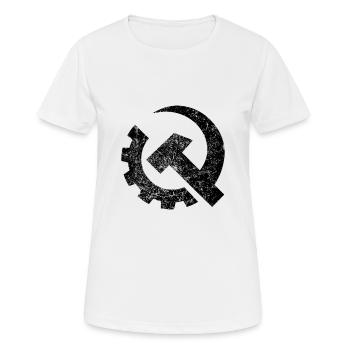La classe ouvrière - T-shirt respirant Femme - blanc - Devant - AI Model Female 172 dark (172cm)