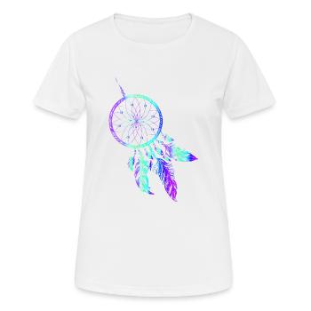 Dream catcher Indians Dream dream feather - Women's Breathable T-Shirt - white - Front - AI Model Female 172 dark (172cm)