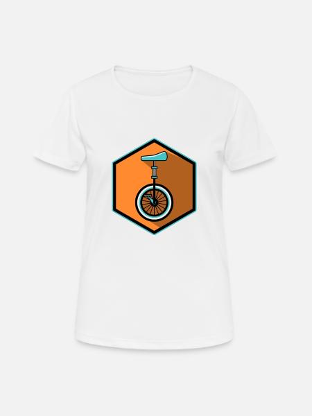 Monocycle Unicycle Circuit Extreme cyclist - Women's Breathable T-Shirt - white