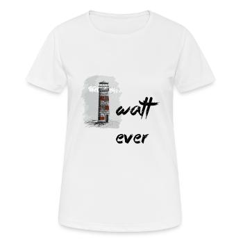 Watt Ever - Frauen T-Shirt atmungsaktiv - Weiß - Vorne - AI Model Female 172 dark (172cm)