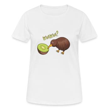 mama? witzige Kiwi Geschenkidee Kiwis - Frauen T-Shirt atmungsaktiv - Weiß - Vorne - AI Model Female 172 dark (172cm)