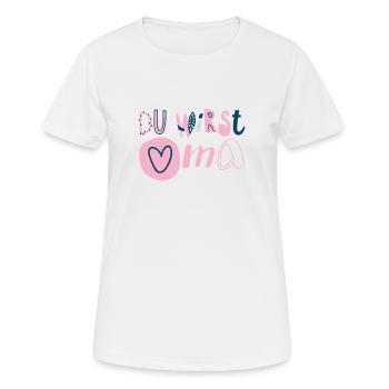 You become a grandma - Women's Breathable T-Shirt - white - Front - AI Model Female 172 dark (172cm)