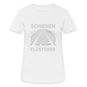 Train driver train driver rail whisperer - Women's Breathable T-Shirt - white - Front - AI Model Female 172 dark (172cm)