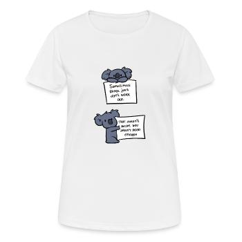 You're a good enough optimistic gift - Women's Breathable T-Shirt - white - Front - AI Model Female 172 dark (172cm)