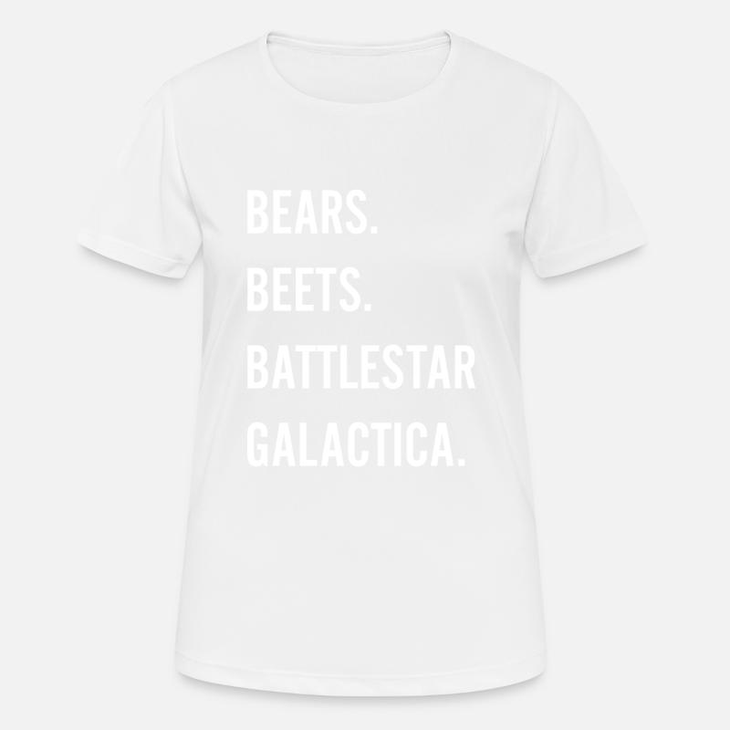 Bears Beets Battlestar Galactica - Women's Breathable T-Shirt - white