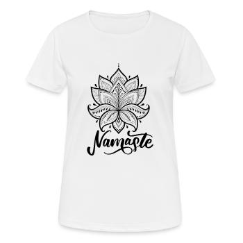 yoga - T-shirt respirant Femme - blanc - Devant - AI Model Female 172 dark (172cm)