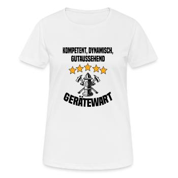 Kompetent, Dynamisch, Gutaussehend Gerätewart - Frauen T-Shirt atmungsaktiv - Weiß - Vorne - AI Model Female 172 dark (172cm)