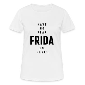 Frida Personalized Name Birthday Gift - Women's Breathable T-Shirt - white - Front - AI Model Female 172 dark (172cm)