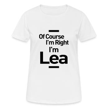 Lea Personalized Name Birthday Gift - Women's Breathable T-Shirt - white - Front - AI Model Female 172 dark (172cm)
