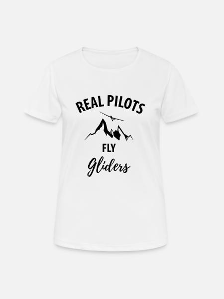 Glider gliding glider pilot pilot - Women's Breathable T-Shirt - white